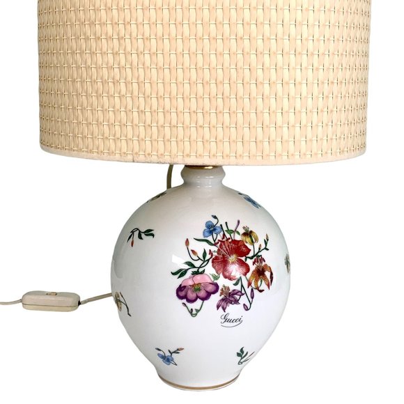 Gucci Other - GUCCI Vintage 80s Flora Porcelain Lamp